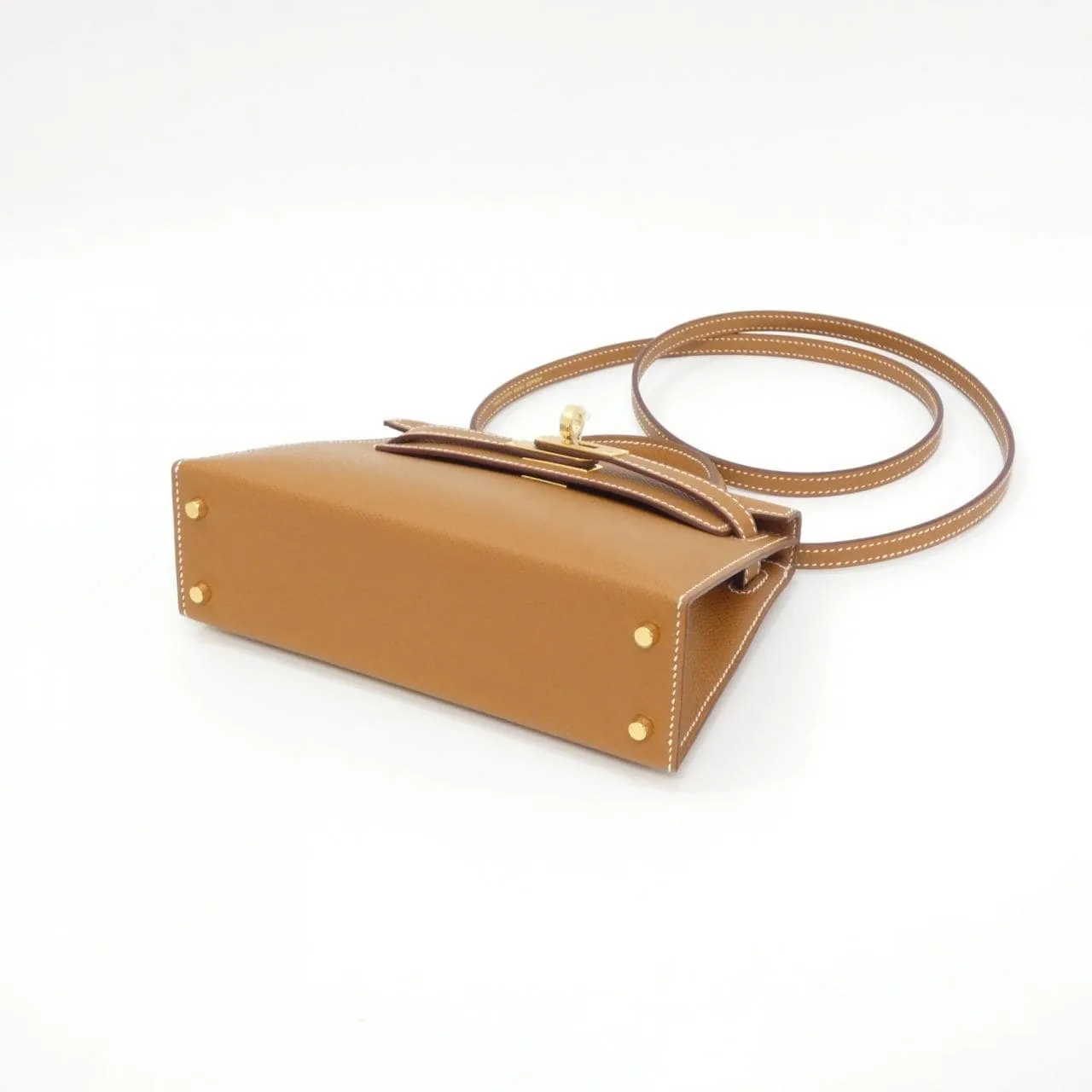 HERMES Kelly 071302CC Handbag Epsom Gold Epsom Leather Unused - Thumbnail 3