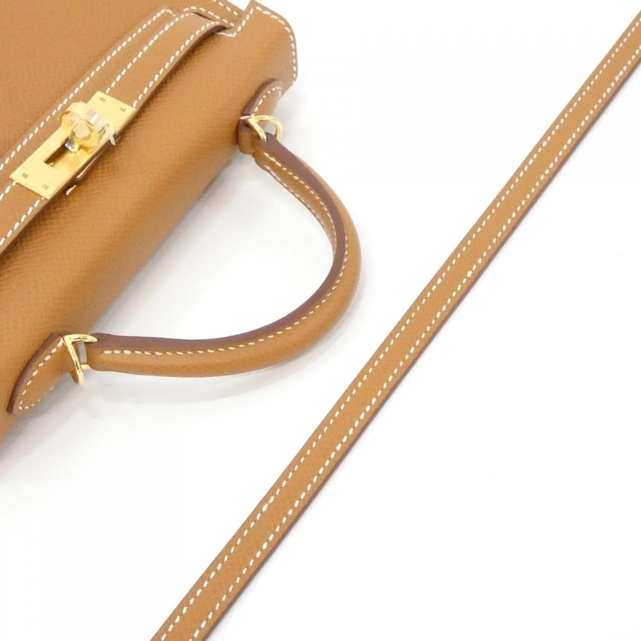 HERMES Kelly 071302CC Handbag Epsom Gold Epsom Leather Unused - Thumbnail 4