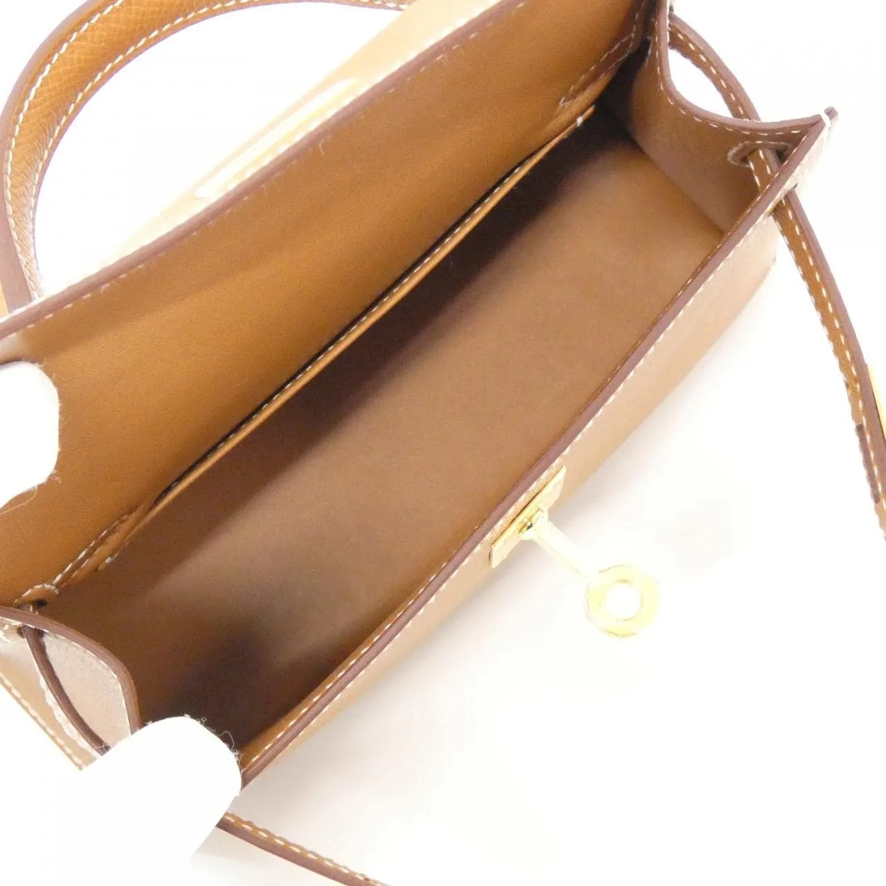 HERMES Kelly 071302CC Handbag Epsom Gold Epsom Leather Unused - Thumbnail 5
