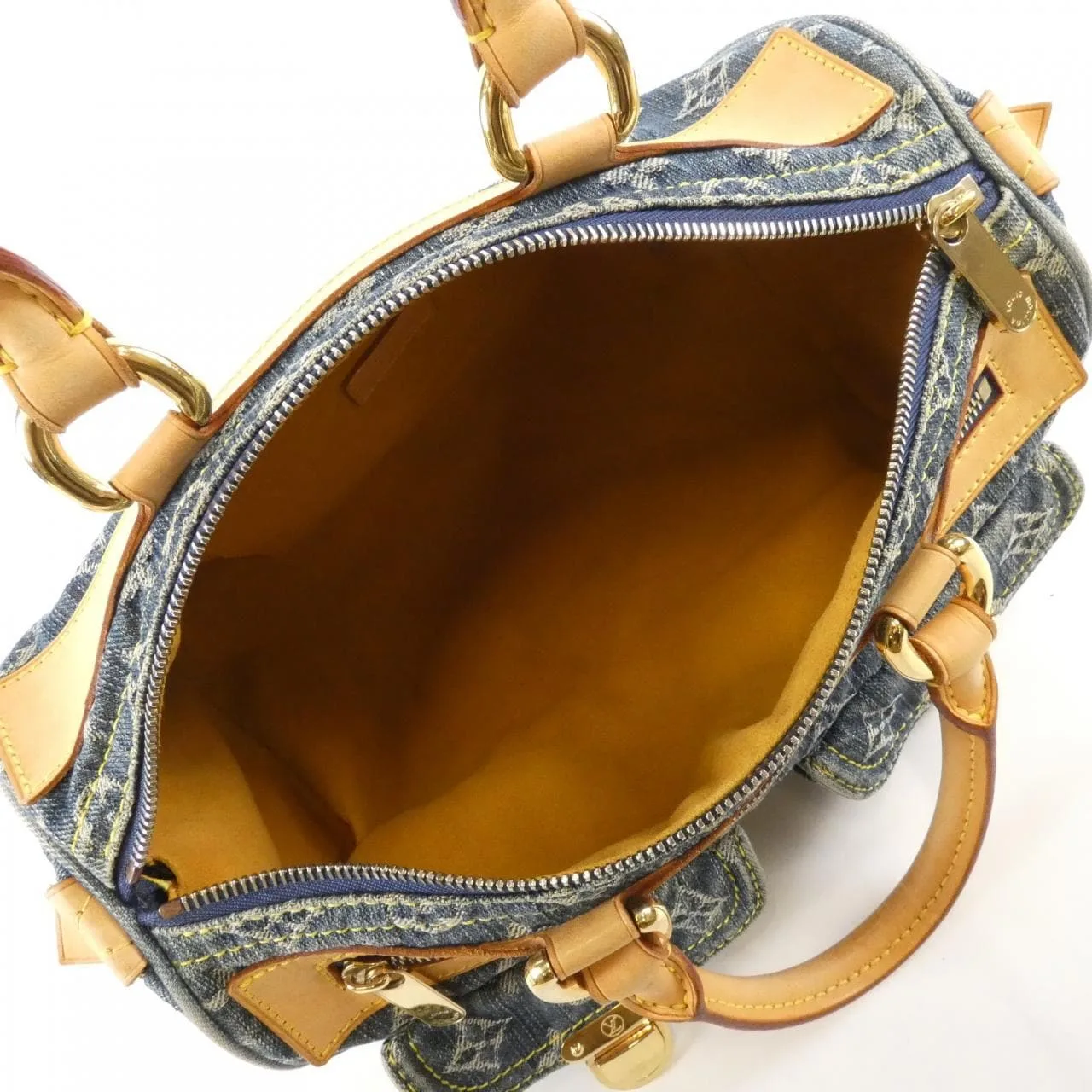 LOUIS VUITTON Speedy M95019 Boston Monogram 藍色 Monogram 中古品B - 縮圖 7