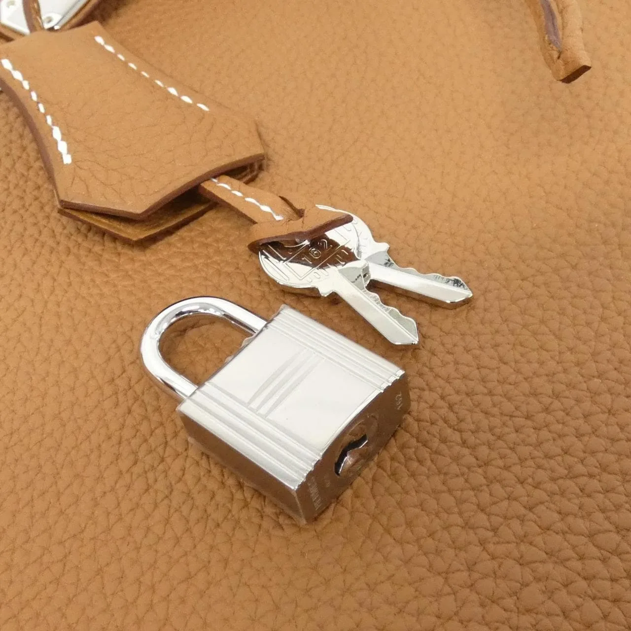 HERMES Birkin 030520CK Handbag Togo Gold Togo Leather Unused - Thumbnail 4