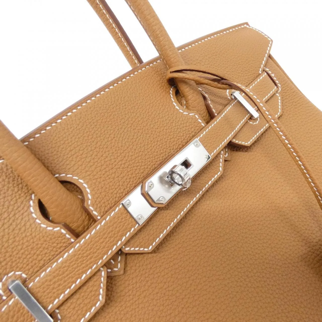 HERMES Birkin 030520CK Handbag Togo Gold Togo Leather Unused - Thumbnail 5