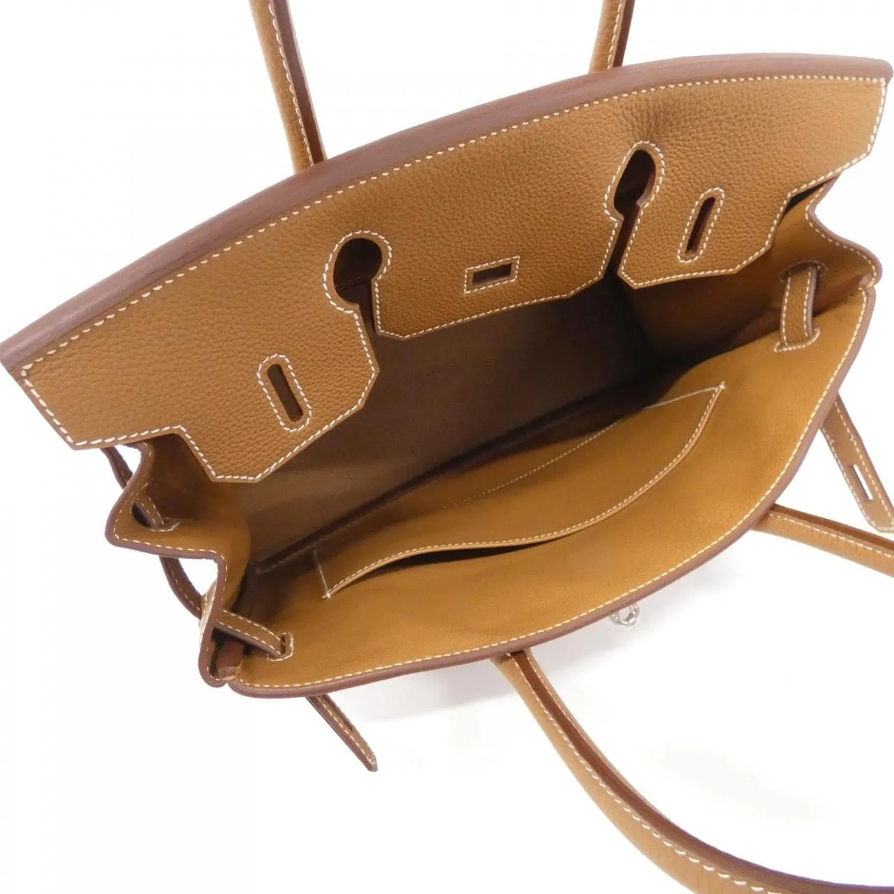 HERMES Birkin 030520CK Handbag Togo Gold Togo Leather Unused - Thumbnail 7