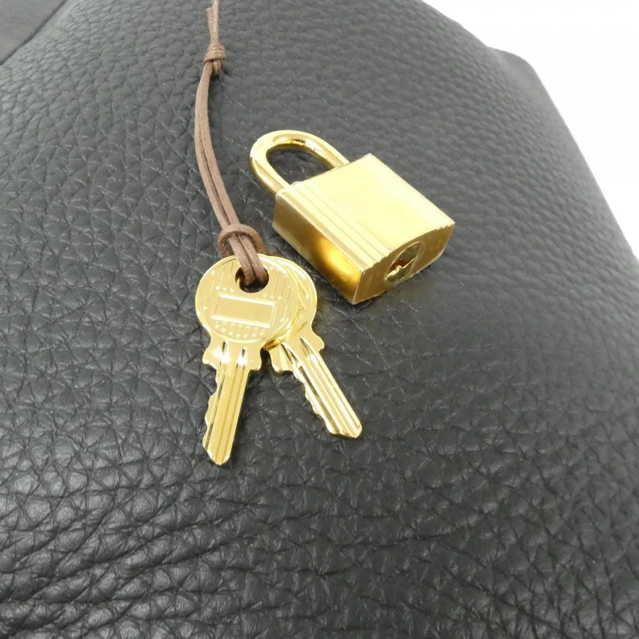 HERMES Picotin 056289CC Handbag Clemence Black Clemence Leather Rank A - Thumbnail 3