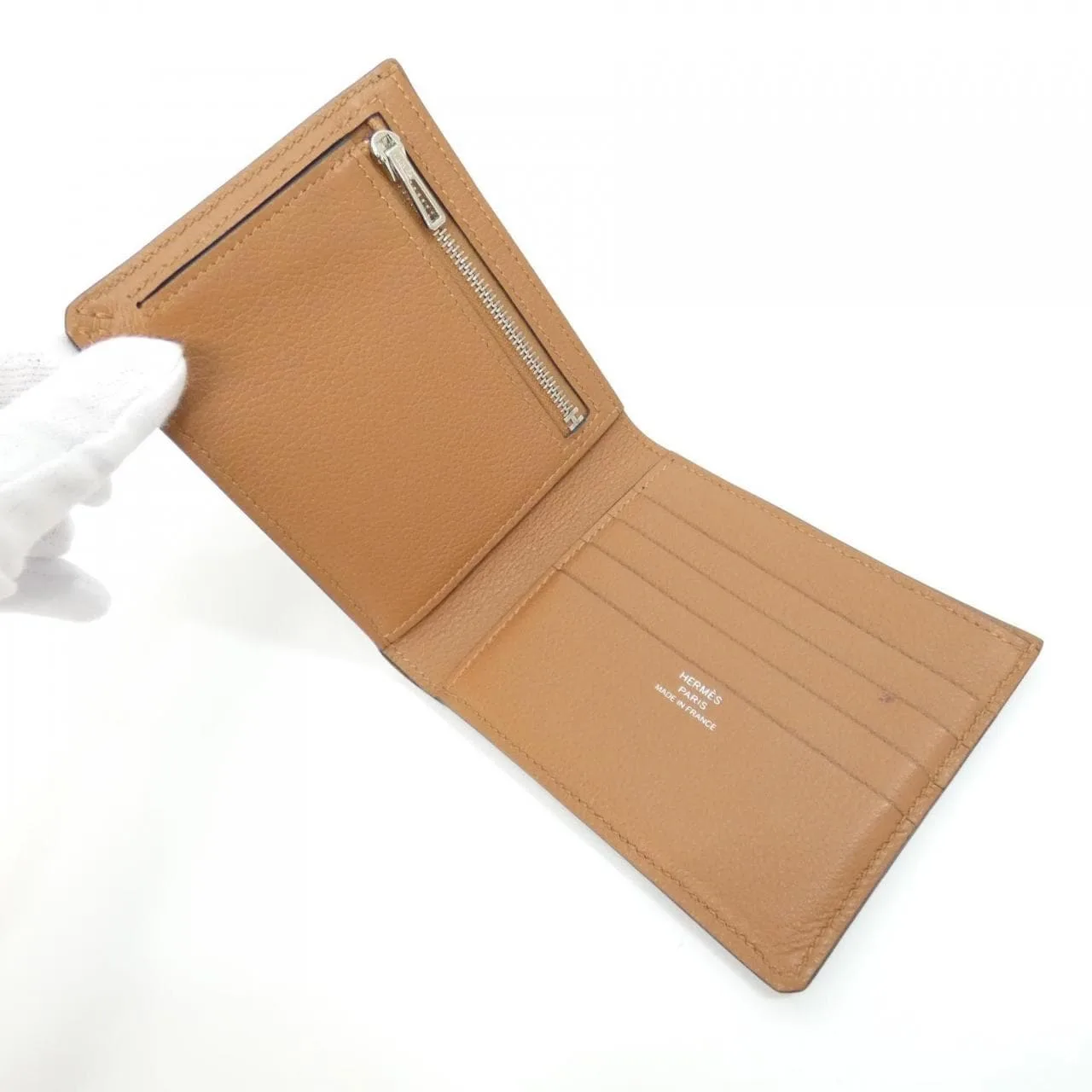 HERMES 084768CK Wallet Black Rank A - Thumbnail 7