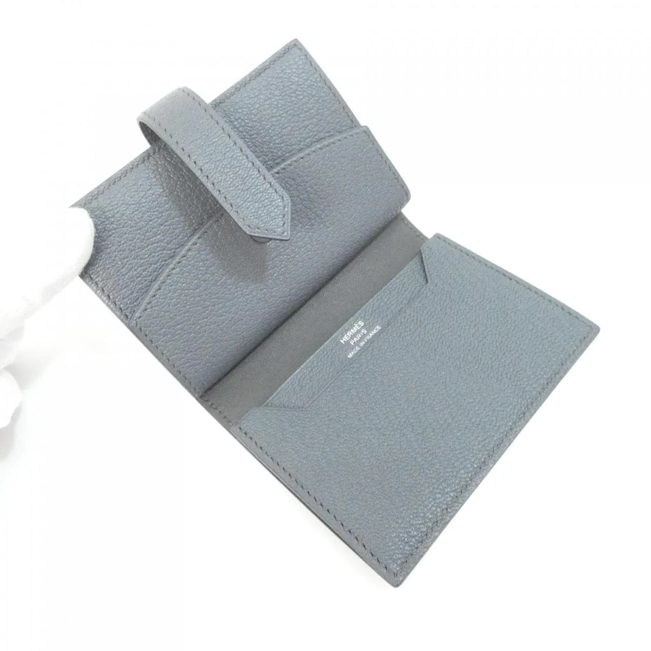 HERMES 039795CK Wallet Black Rank A - Thumbnail 7