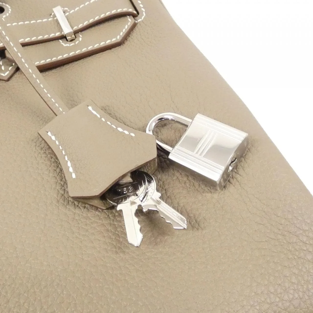 HERMES Birkin 030520CK Handbag Togo Etoupe Togo Leather Unused - Thumbnail 4