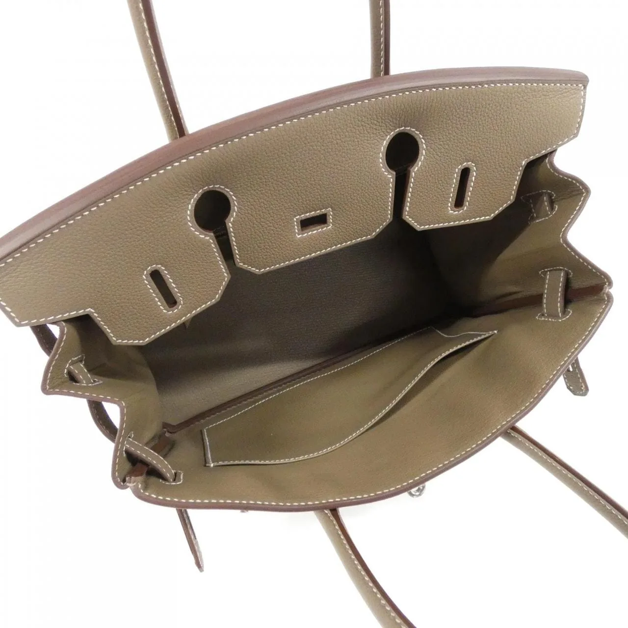 HERMES Birkin 030520CK Handbag Togo Etoupe Togo Leather Unused - Thumbnail 6