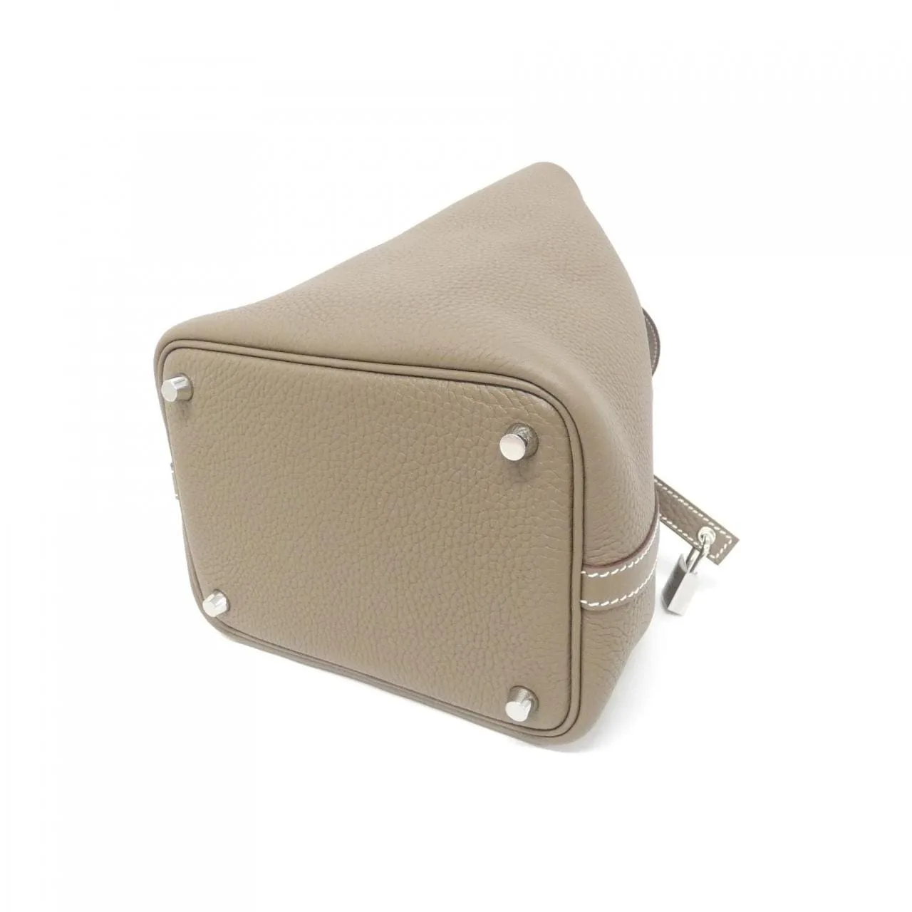 HERMES Picotin 056289CK Handbag Clemence Etoupe Clemence Leather Unused - Thumbnail 2