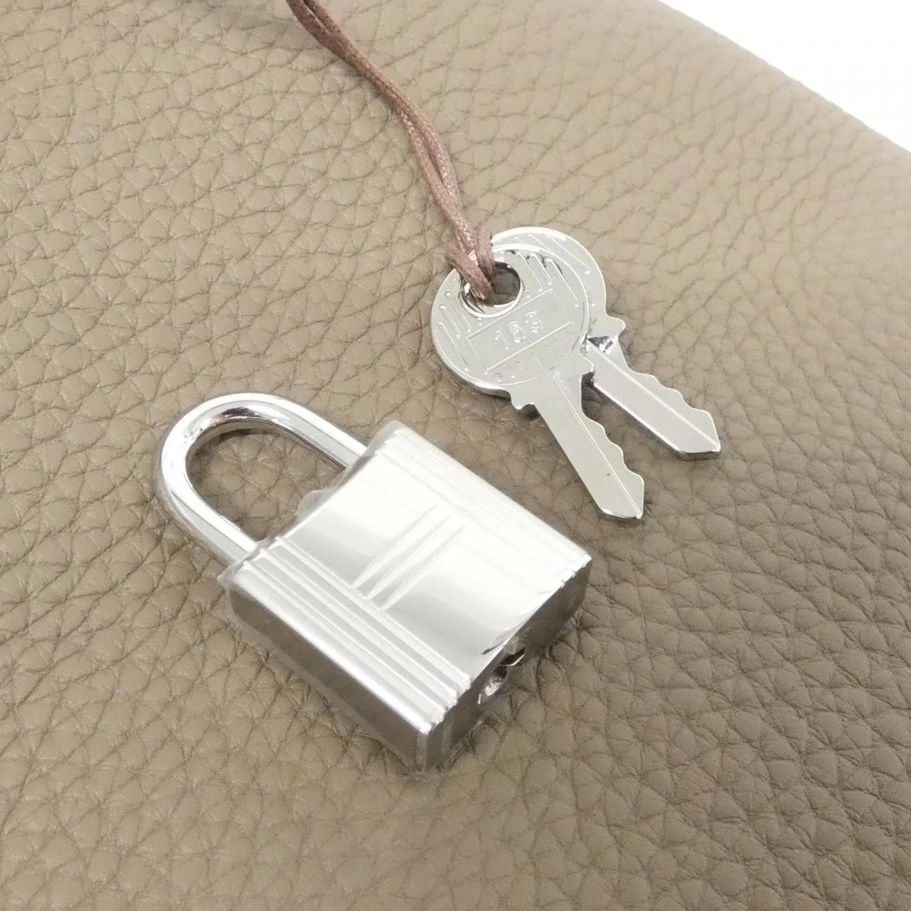 HERMES Picotin 056289CK Handbag Clemence Etoupe Clemence Leather Unused - Thumbnail 3