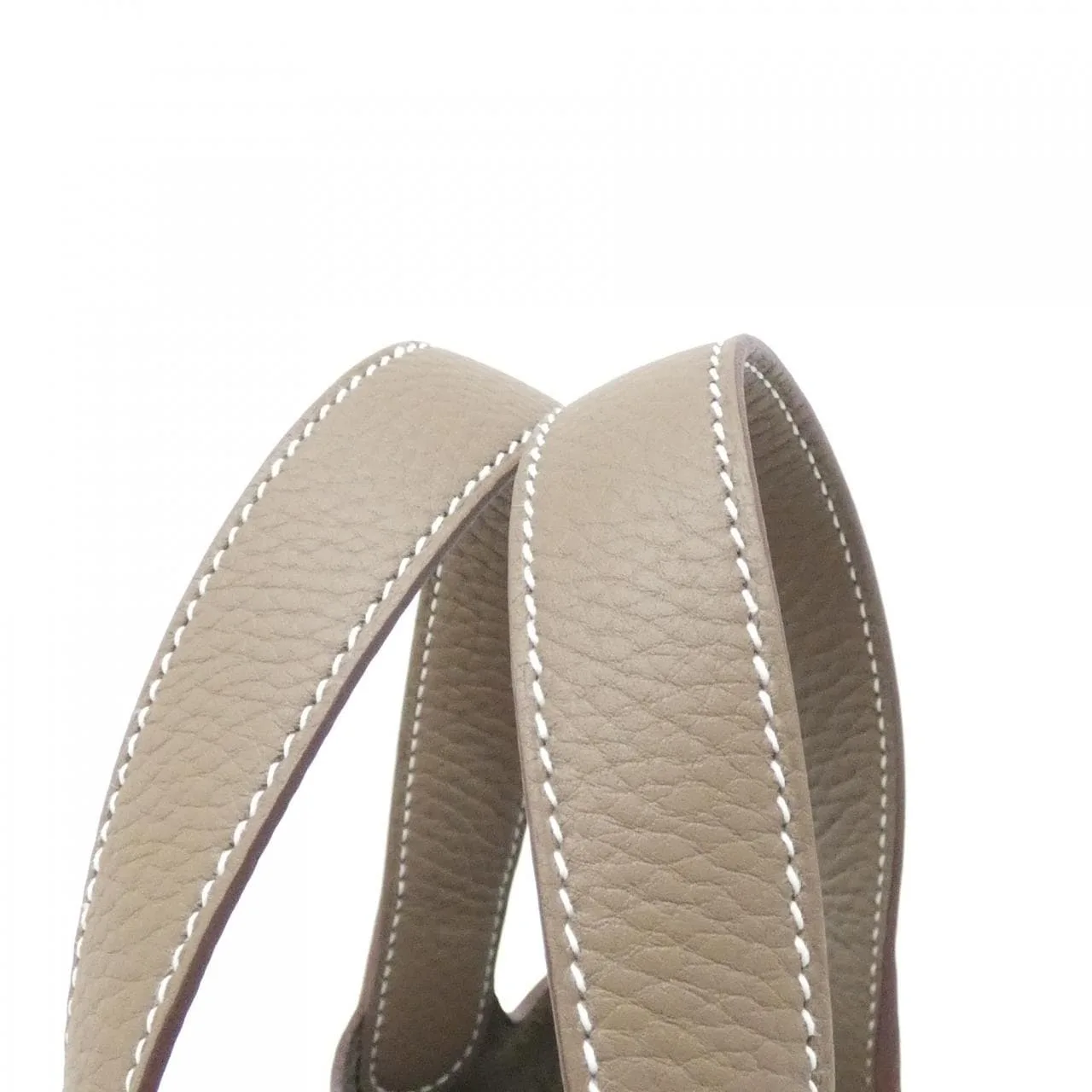 HERMES Picotin 056289CK Handbag Clemence Etoupe Clemence Leather Unused - Thumbnail 4