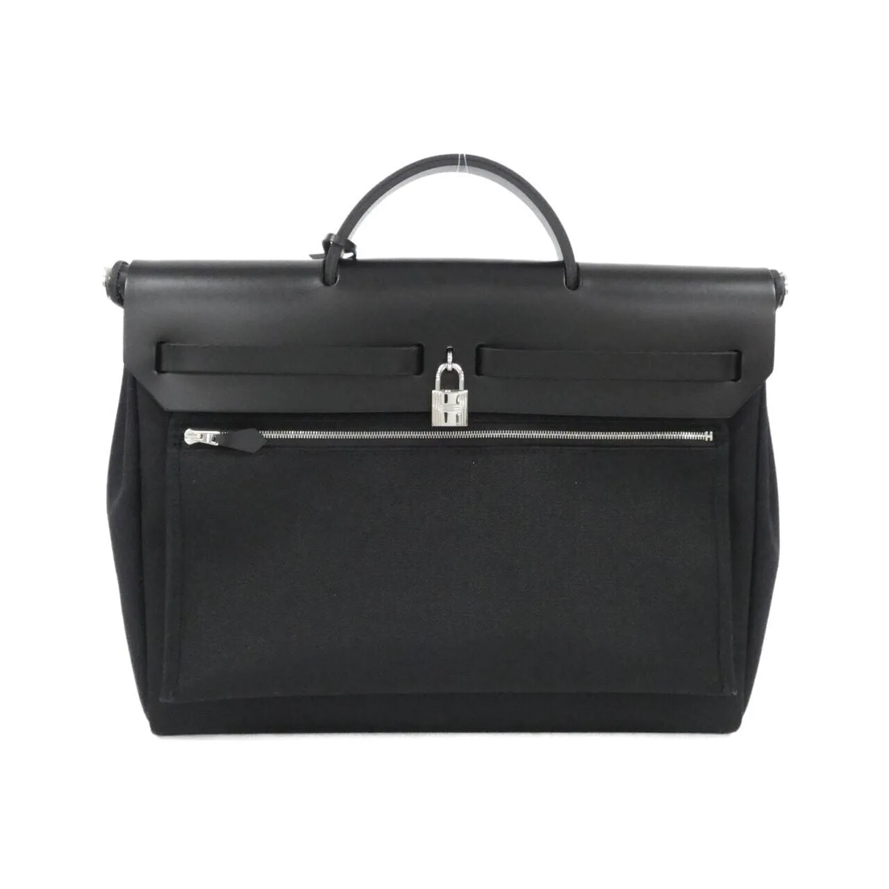 HERMES Herbag 084489CK Shoulder Black Rank A - Thumbnail 2