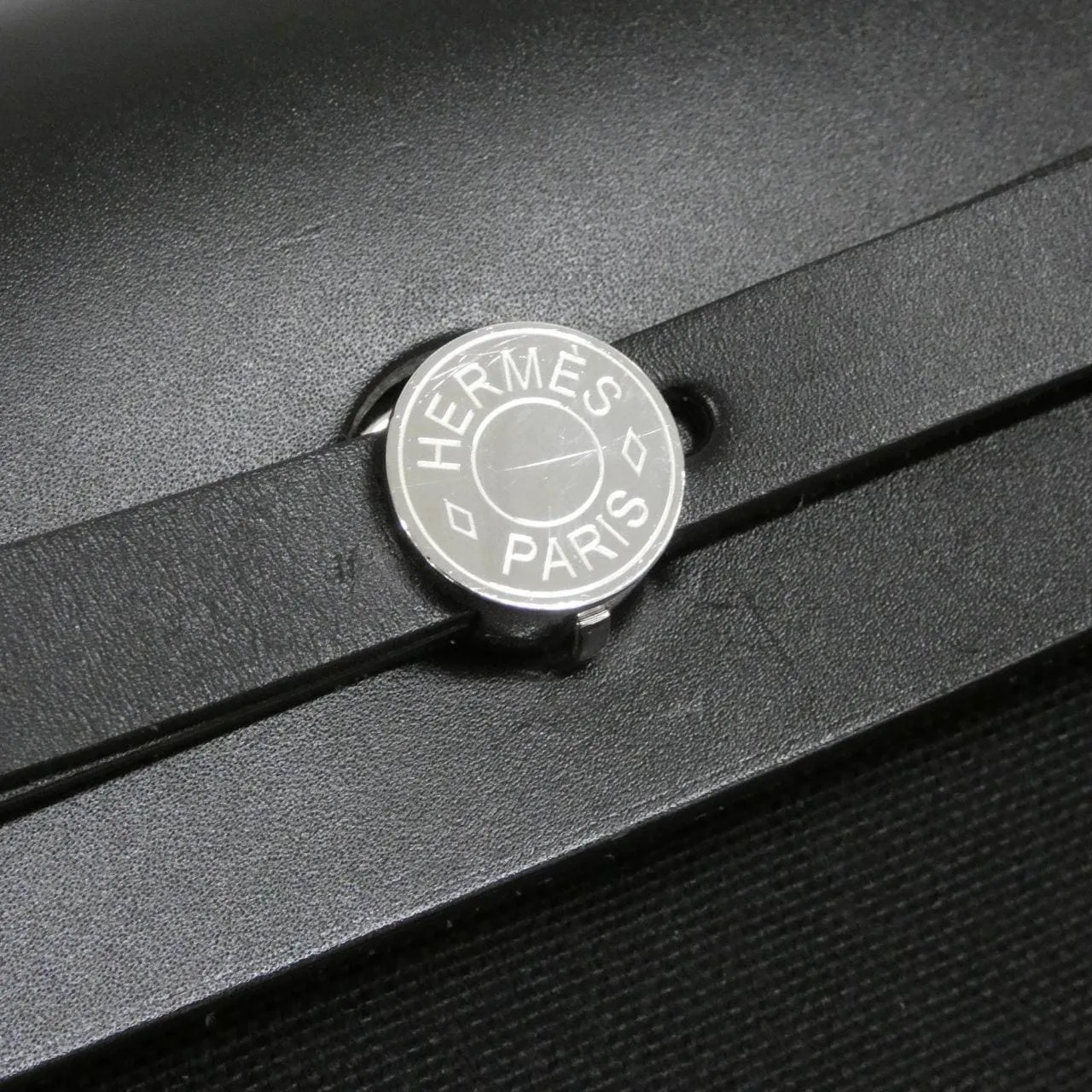 HERMES Herbag 084489CK Shoulder Black Rank A - Thumbnail 4