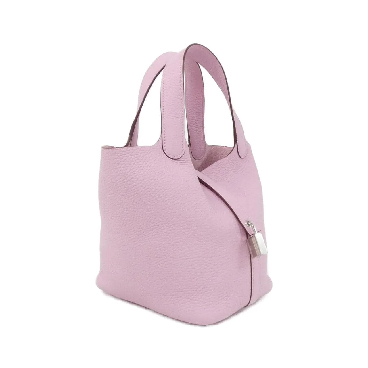 HERMES Picotin 056289CK Handbag Clemence Black