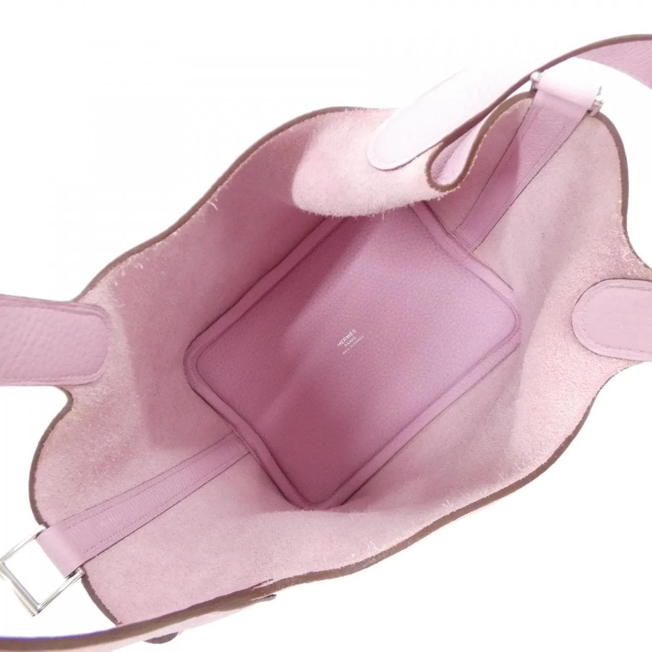 HERMES Picotin 056289CK Handbag Clemence Black Clemence Leather Rank A - Thumbnail 7