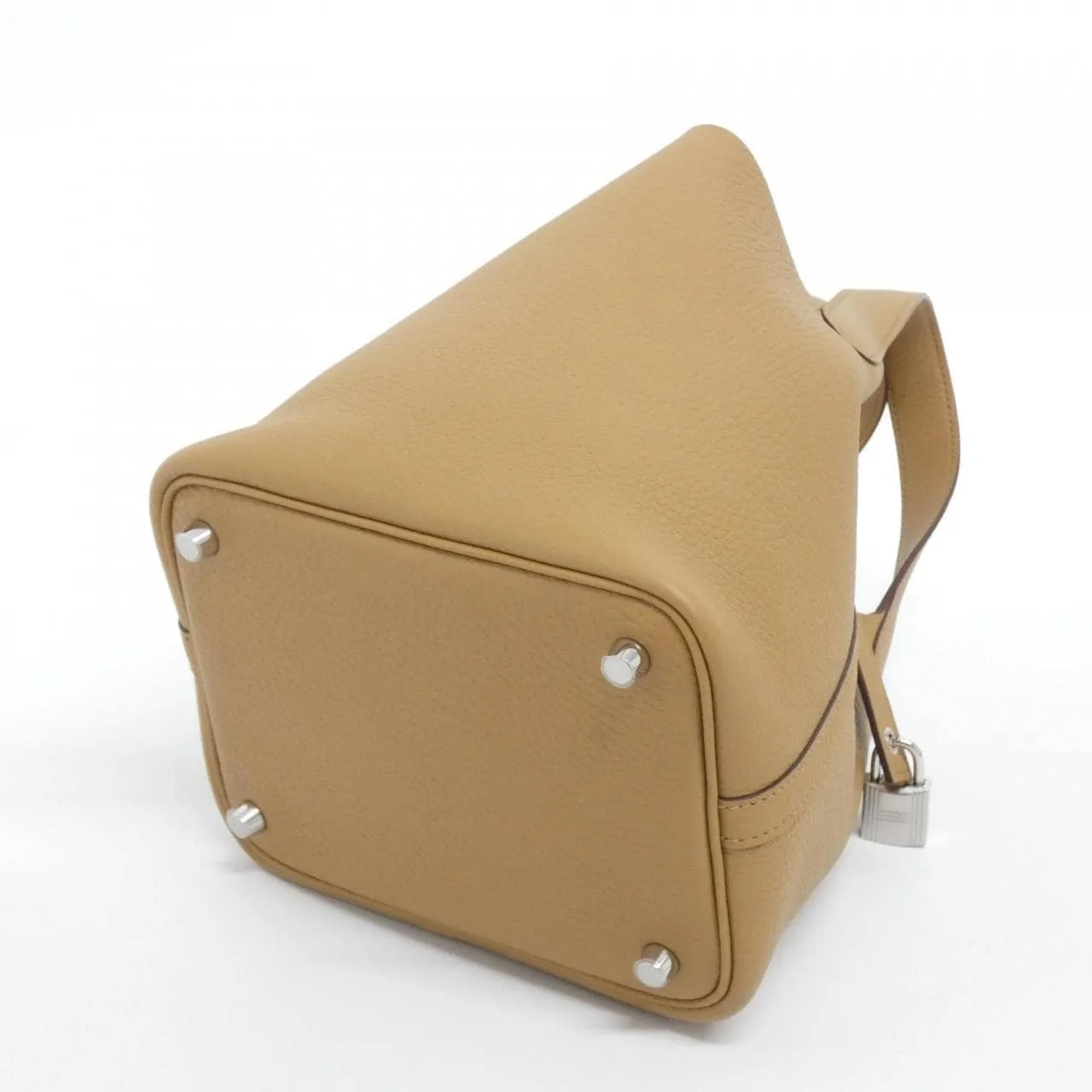 HERMES Picotin 056289CK Handbag Clemence Clemence Leather Unused - Thumbnail 2