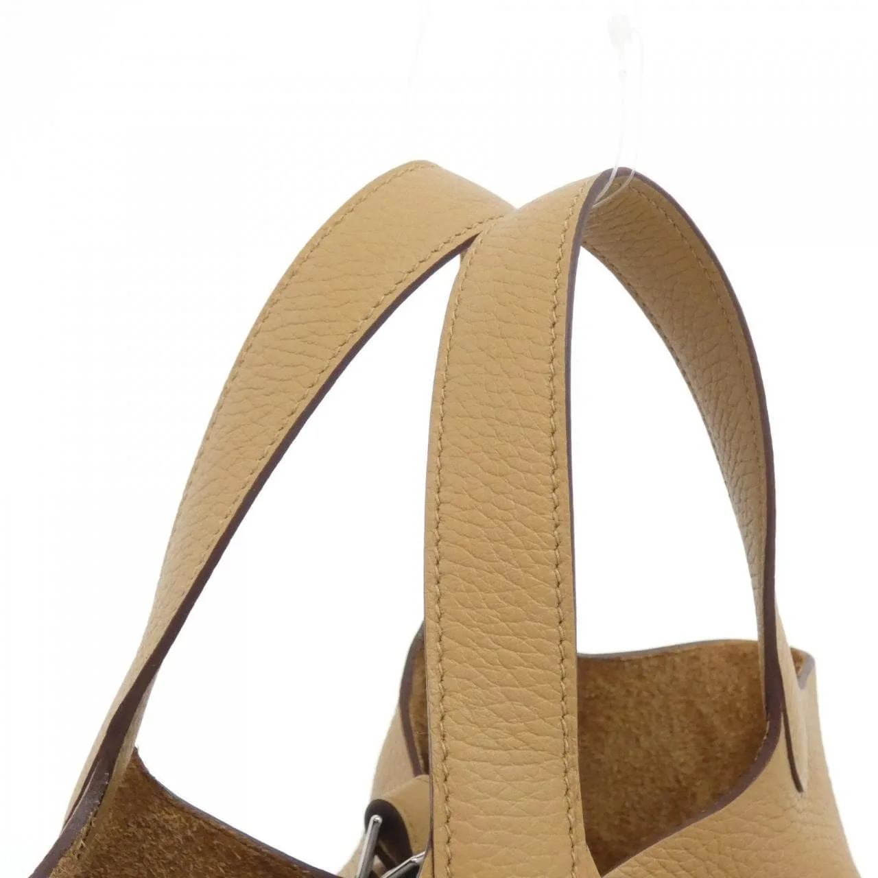 HERMES Picotin 056289CK Handbag Clemence Clemence Leather Unused - Thumbnail 4