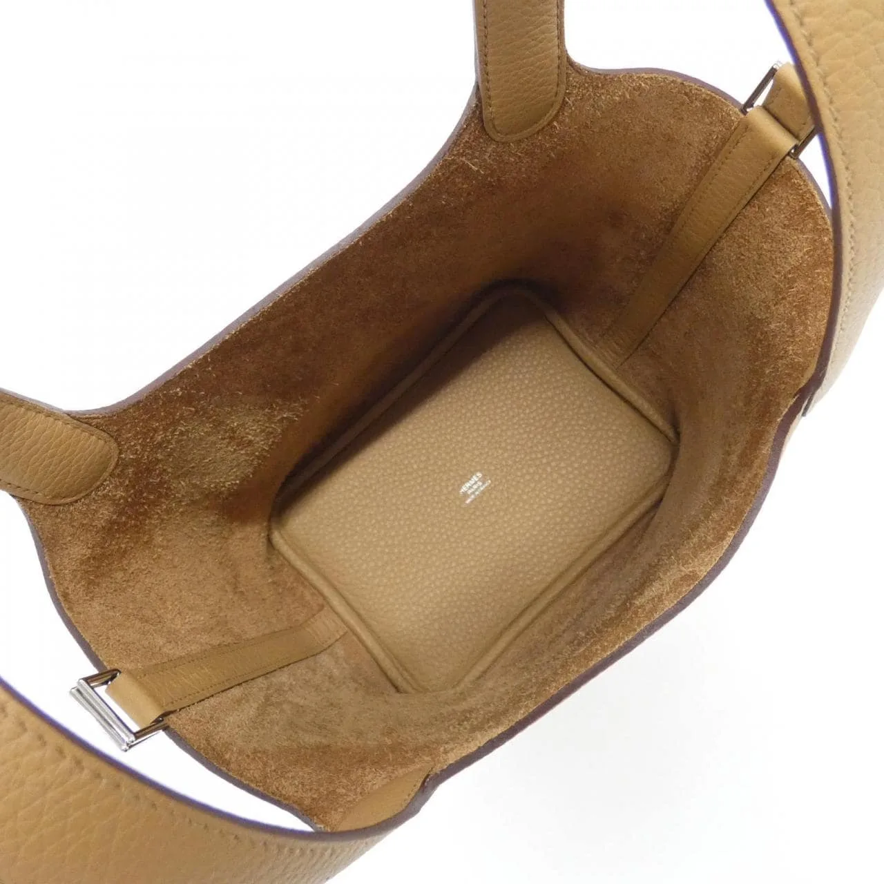 HERMES Picotin 056289CK Handbag Clemence Clemence Leather Unused - Thumbnail 5
