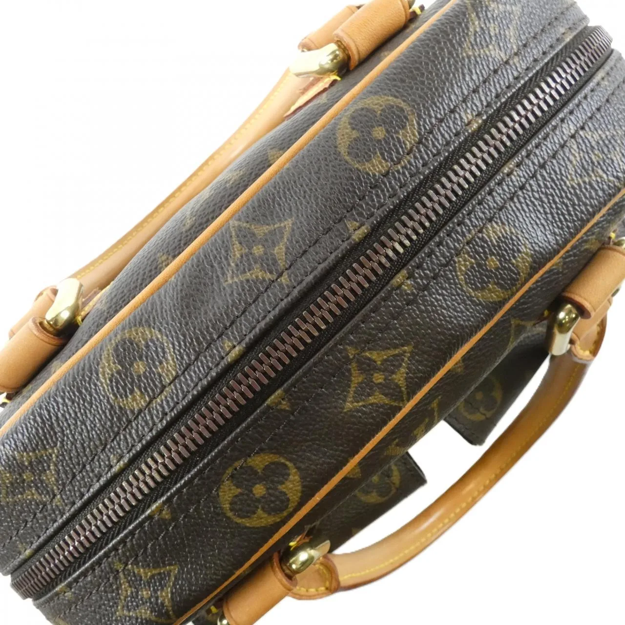 LOUIS VUITTON M40026 Handbag Monogram 黑色 Monogram 中古品B - 縮圖 6