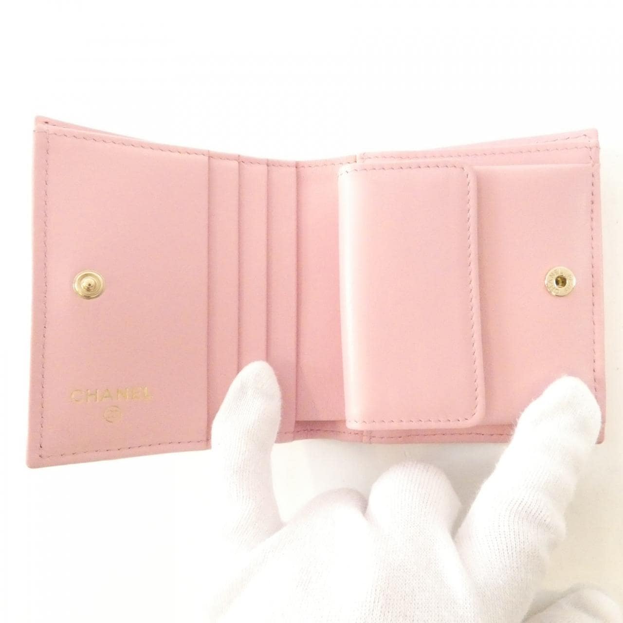 CHANEL Chanel 19 AP3055 銀包 荔枝紋牛皮 5