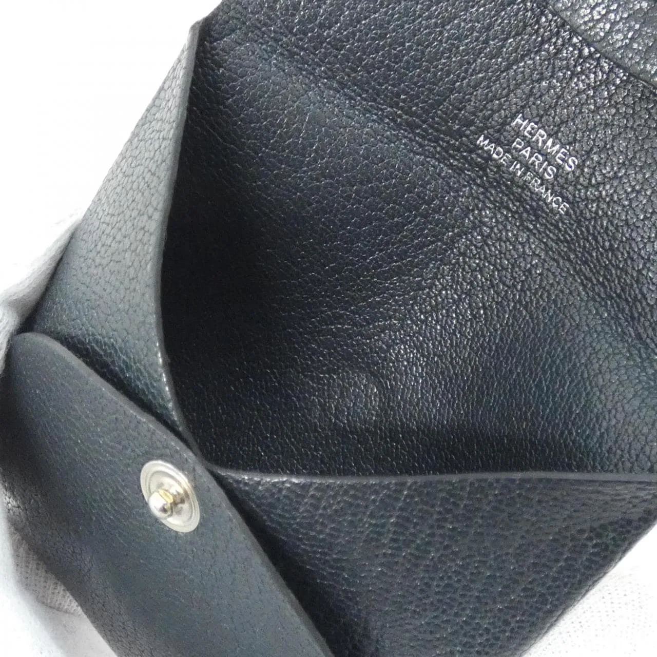 HERMES 078383CK Coin Case Black Rank A - Thumbnail 7