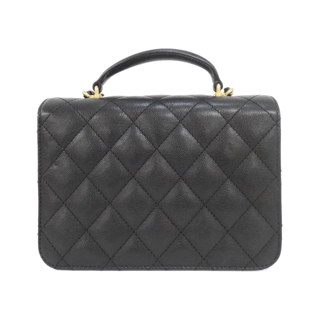CHANEL AS4286 Handbag Grained Calfskin Black Grained Calfskin Rank B - Thumbnail 2