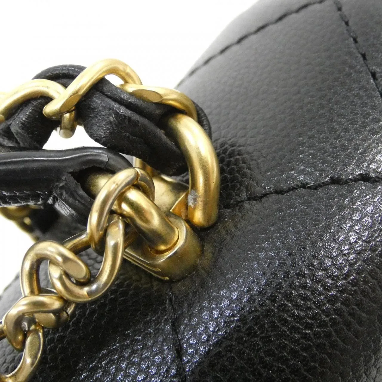 CHANEL AS4286 Handbag Grained Calfskin Black Grained Calfskin Rank B - Thumbnail 6