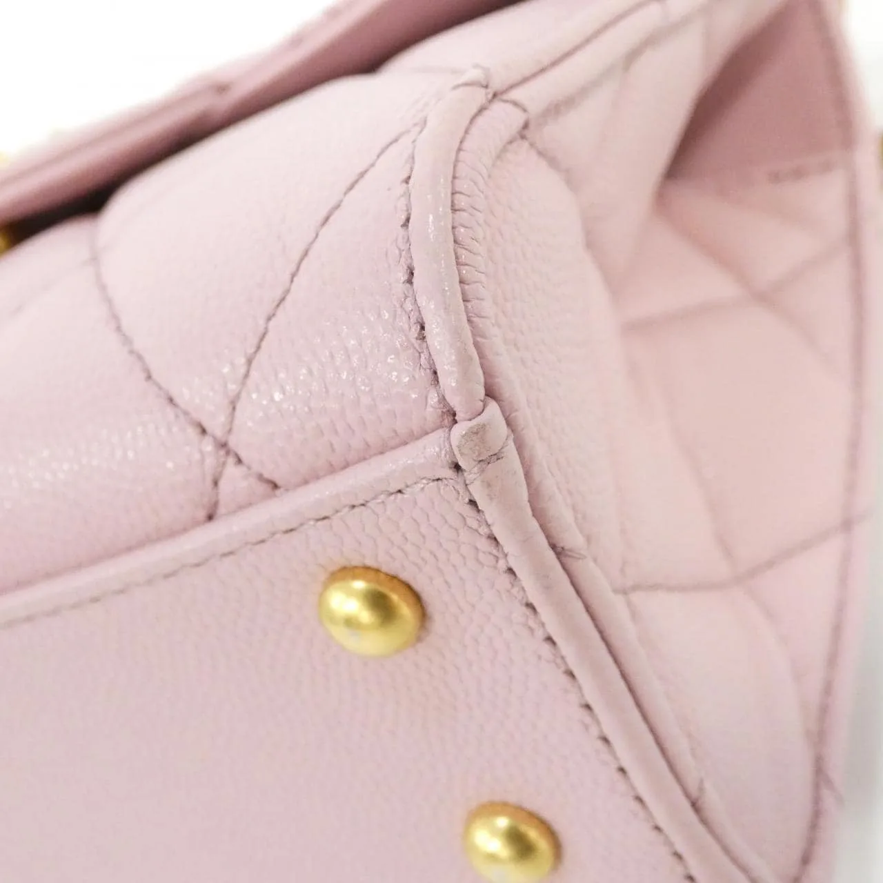 CHANEL AS4956 Handbag Grained Calfskin Pink Grained Calfskin Rank A - Thumbnail 3