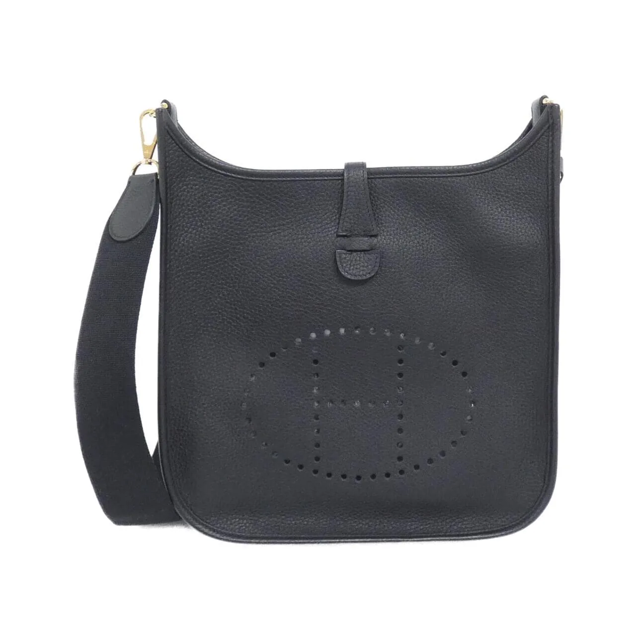 HERMES Evelyne 056277CC Shoulder Clemence Black