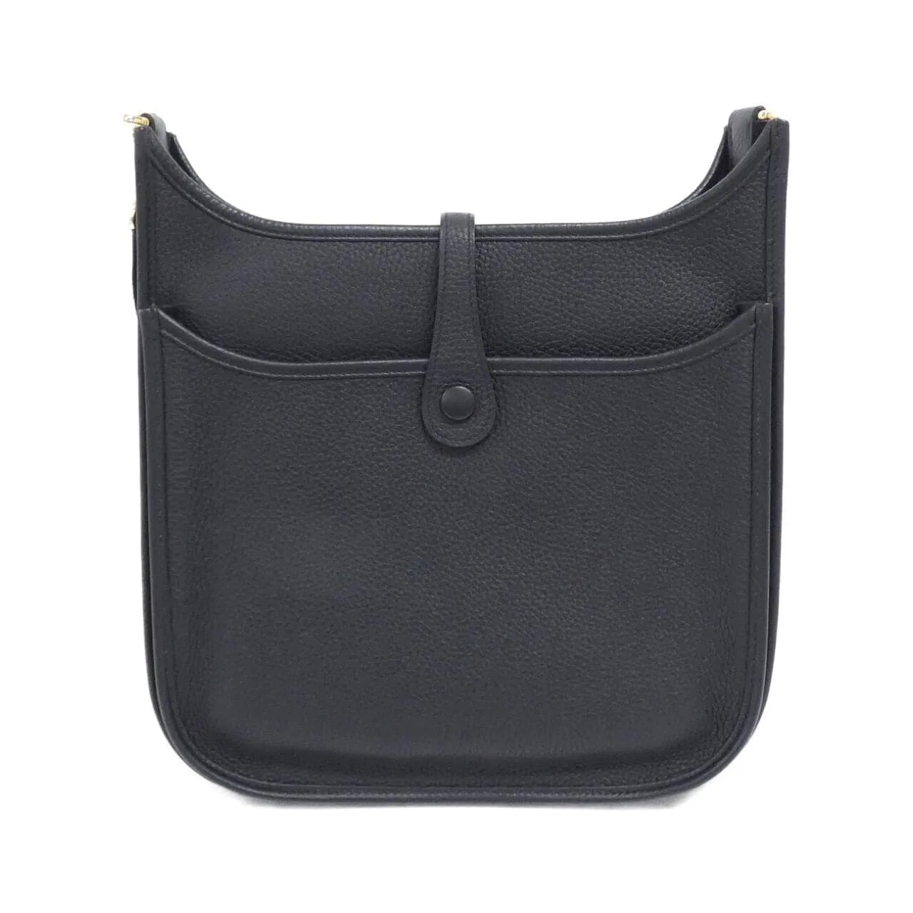 HERMES Evelyne 056277CC Shoulder Clemence Black Clemence Leather Rank A - Thumbnail 2