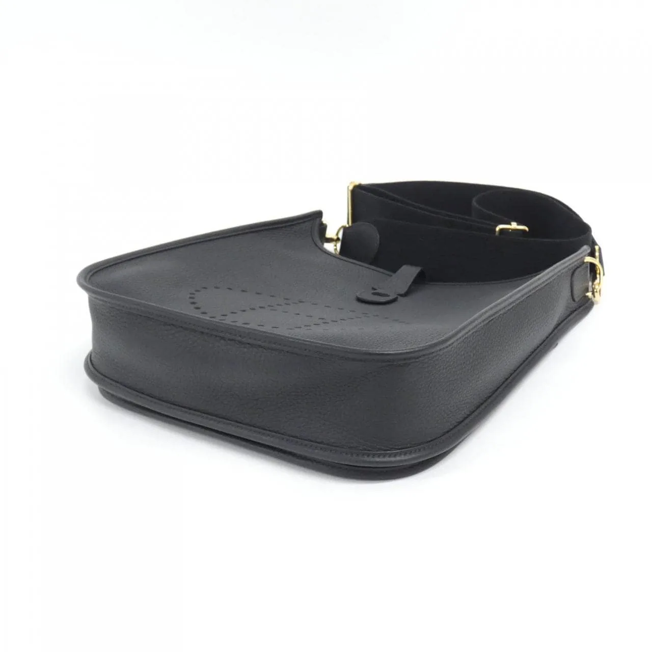 HERMES Evelyne 056277CC Shoulder Clemence Black Clemence Leather Rank A - Thumbnail 3