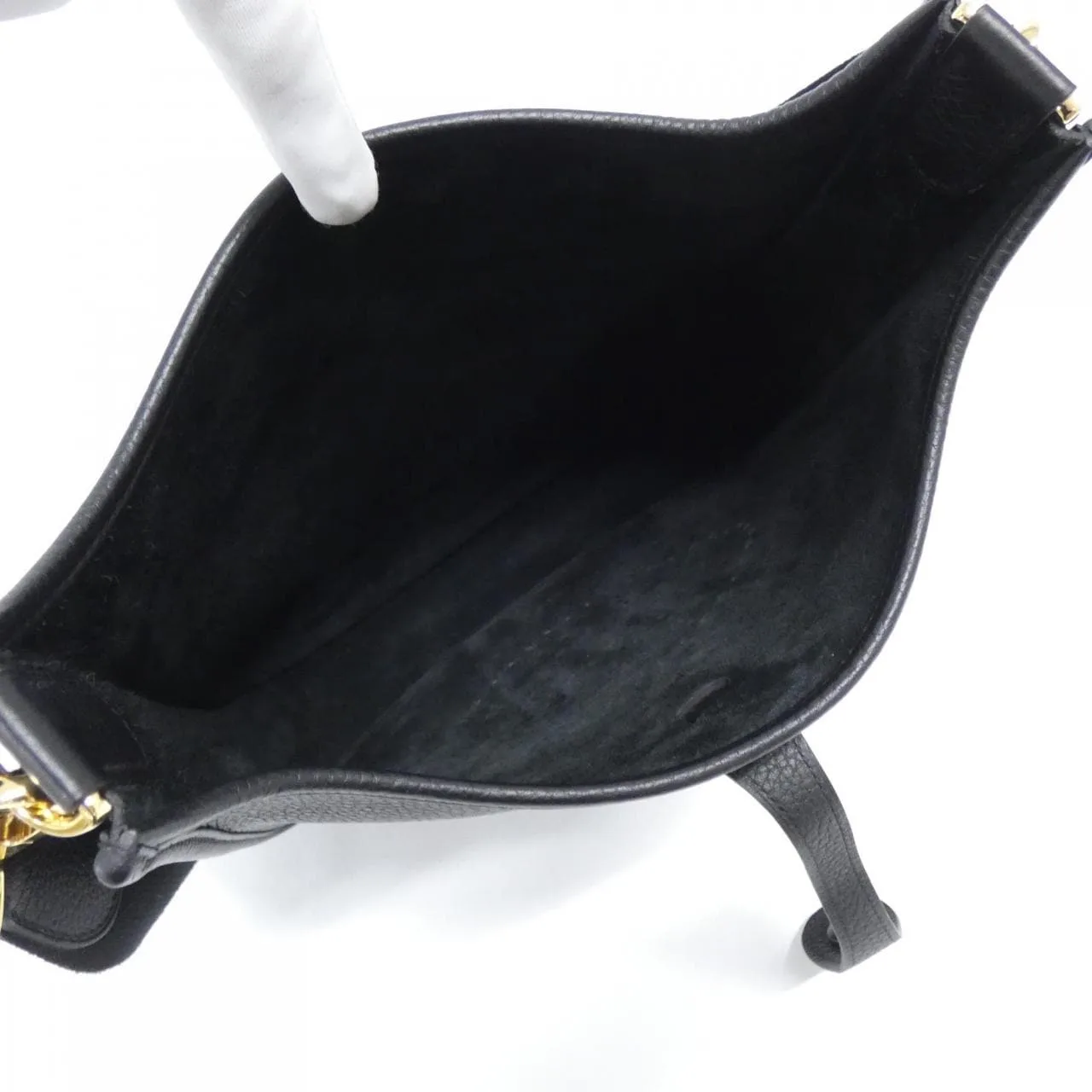 HERMES Evelyne 056277CC Shoulder Clemence Black Clemence Leather Rank A - Thumbnail 5