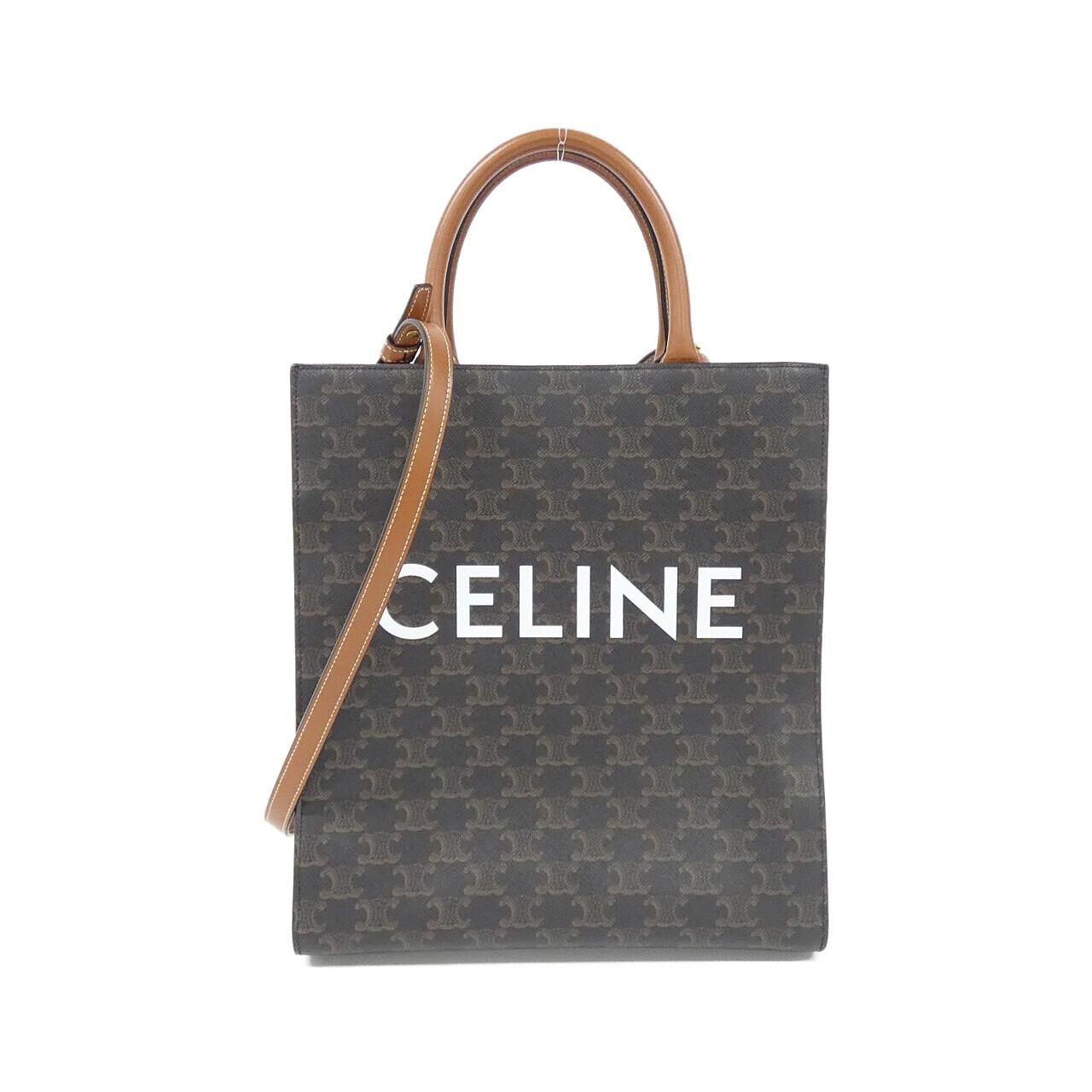 CELINE Cabas 191542BZK Handbag Canvas