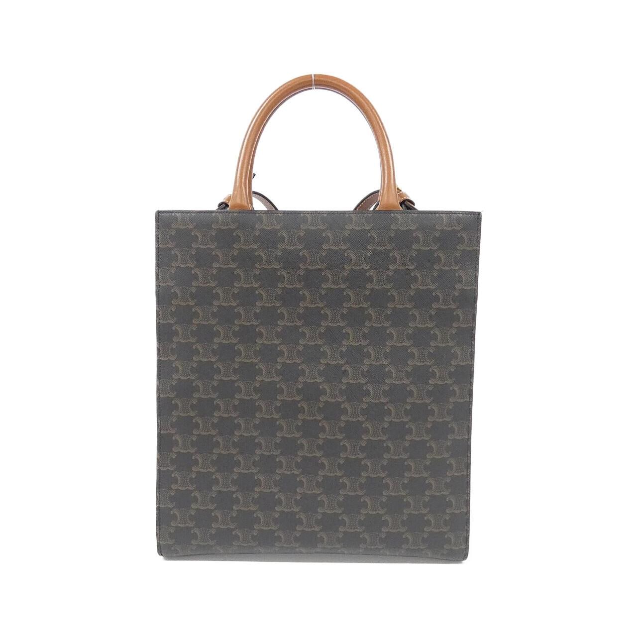 CELINE Cabas 191542BZK Handbag Canvas 2