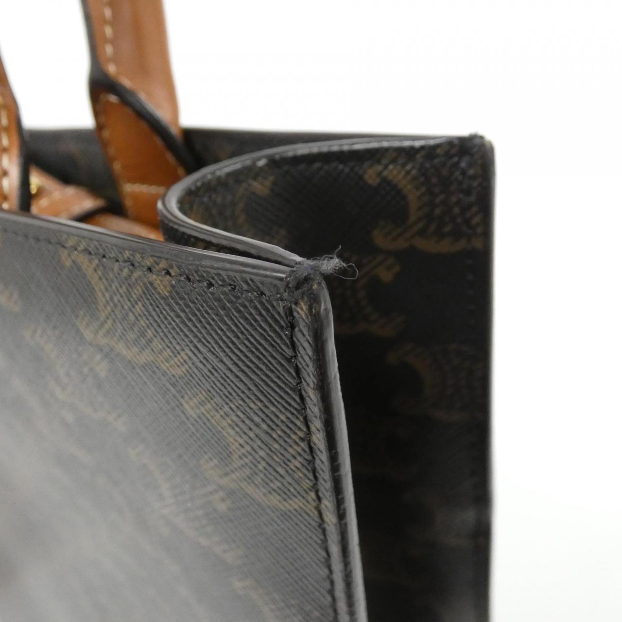 CELINE Cabas 191542BZK Handbag Canvas 5