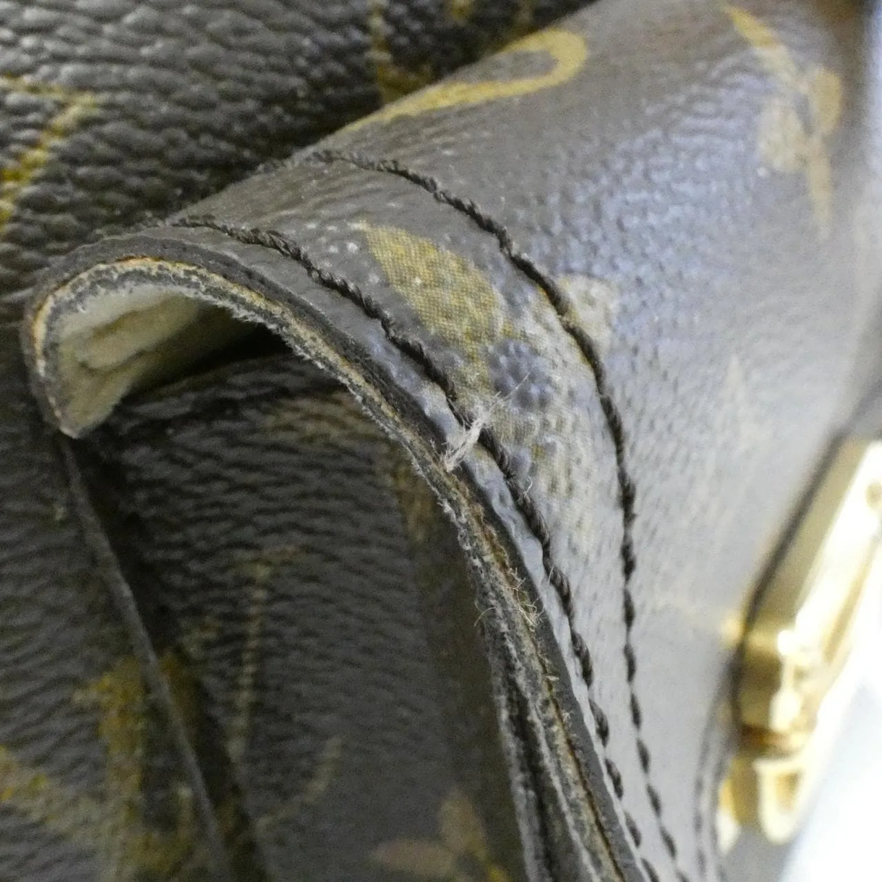 LOUIS VUITTON M40025 Handbag Monogram Black Monogram Rank B - Thumbnail 4