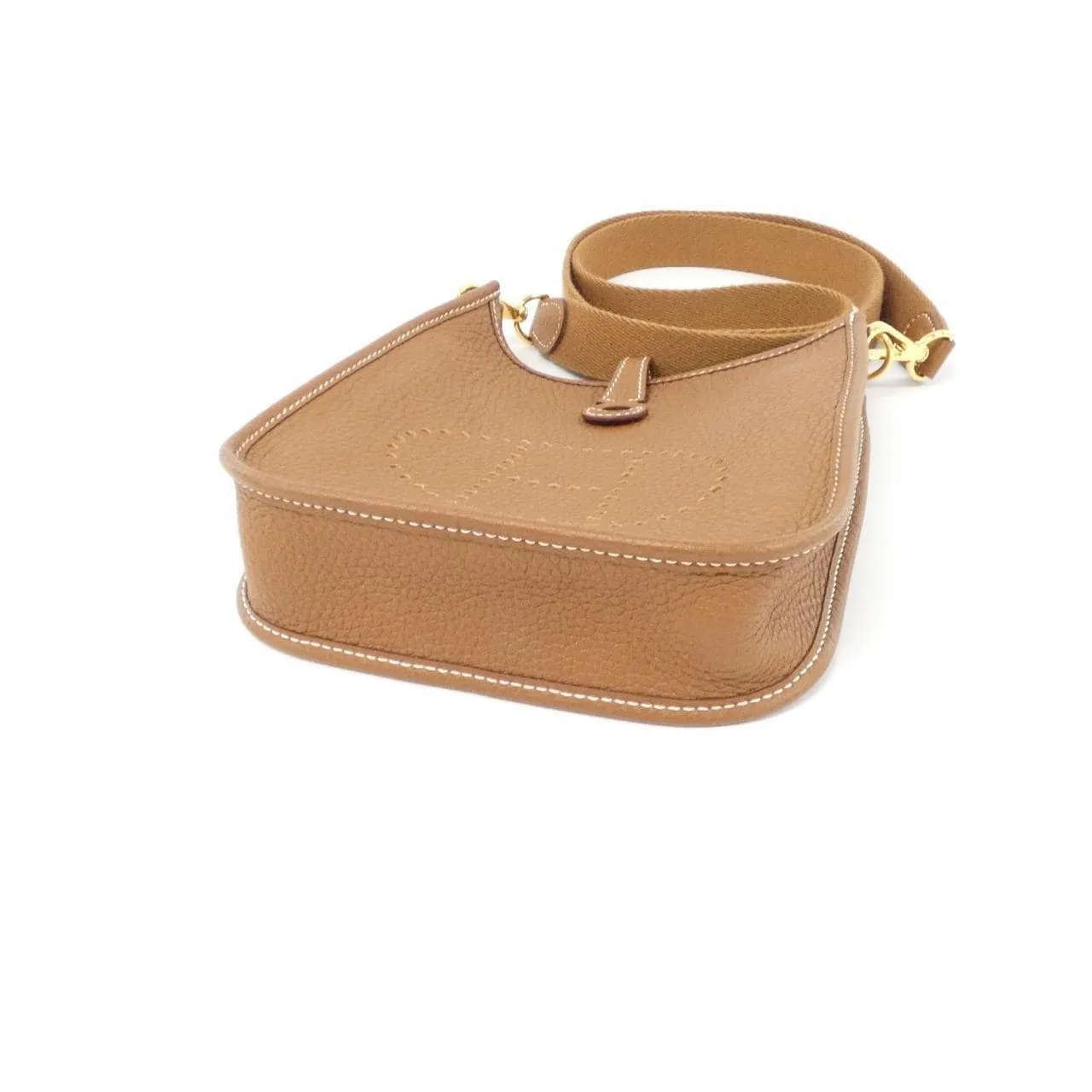 HERMES Evelyne 069426CC Shoulder Clemence Gold Clemence Leather Rank A - Thumbnail 3