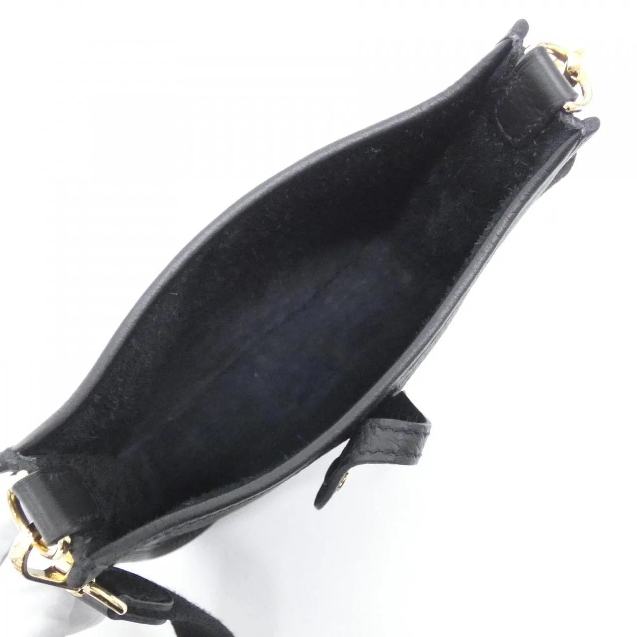 HERMES Evelyne 069426CC Shoulder Clemence Black Clemence Leather Rank A - Thumbnail 6