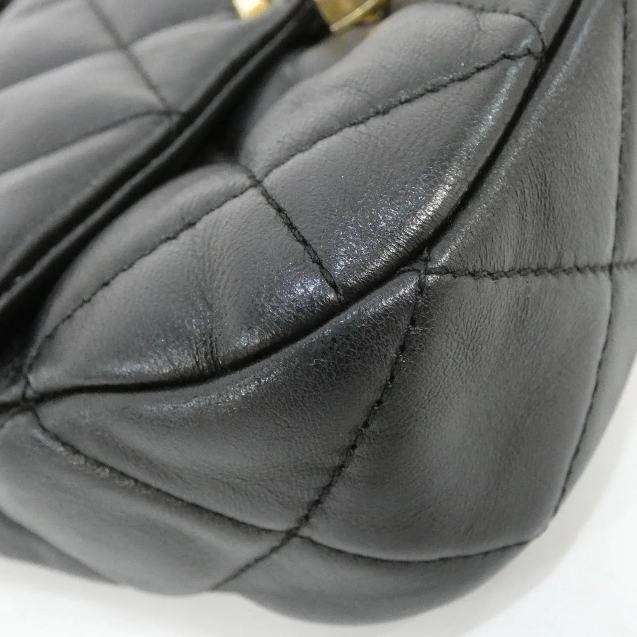 CHANEL Chanel 22 AS3205 Shoulder Lambskin Black Lambskin Rank B - Thumbnail 3