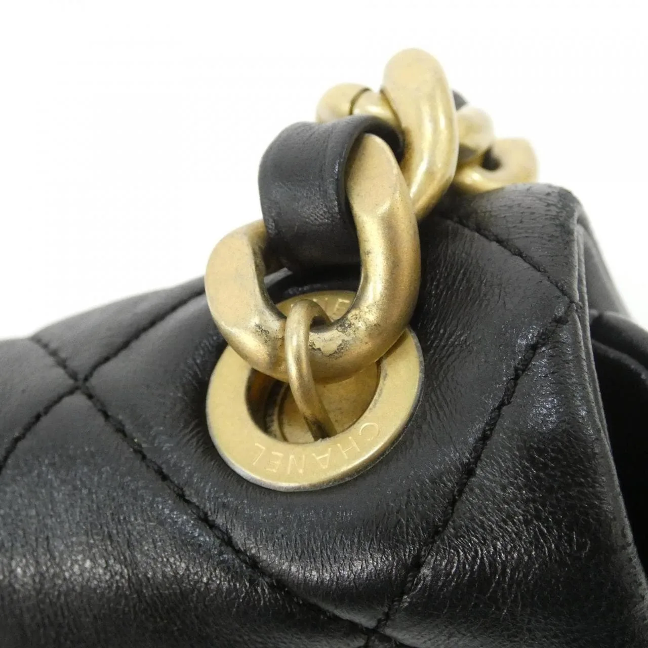 CHANEL Chanel 22 AS3205 Shoulder Lambskin Black Lambskin Rank B - Thumbnail 7