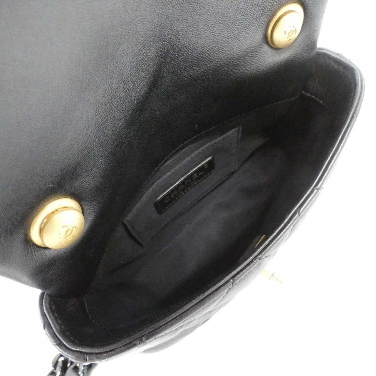 CHANEL Chanel 22 AS3205 Shoulder Lambskin Black Lambskin Rank B - Thumbnail 9