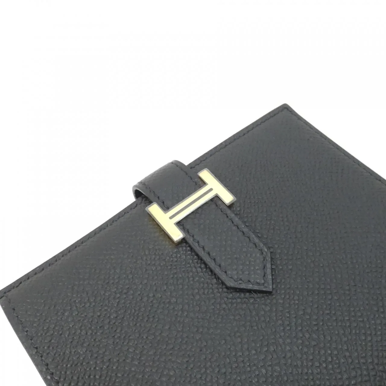 HERMES 039790CC Wallet Epsom Black Epsom Leather Rank A - Thumbnail 3