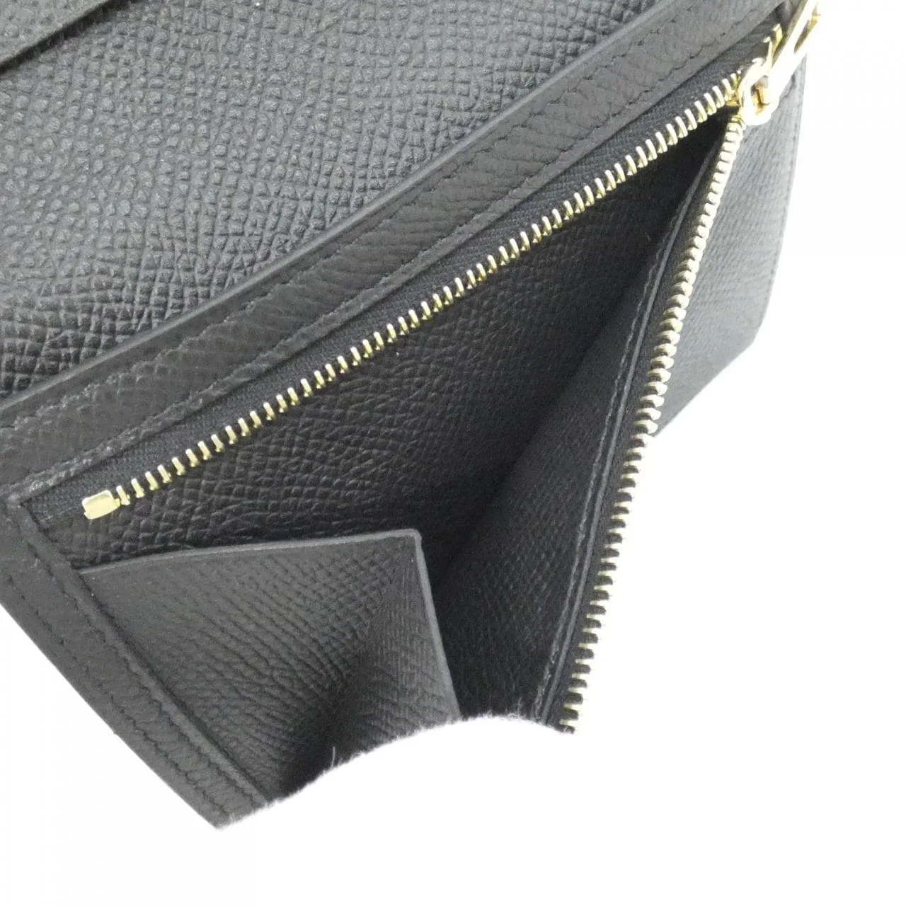 HERMES 039790CC Wallet Epsom Black Epsom Leather Rank A - Thumbnail 7
