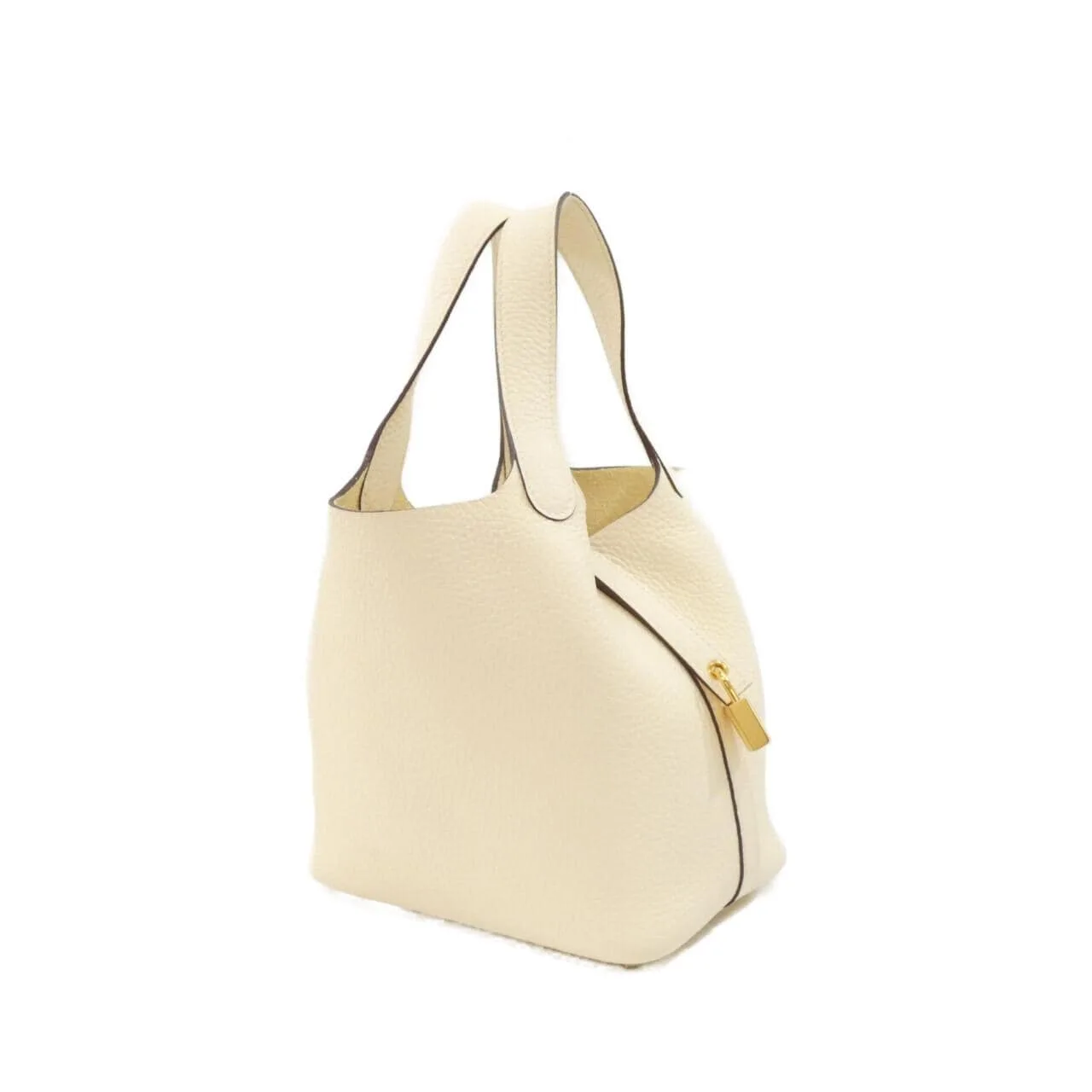 HERMES Picotin 056289CC Handbag Clemence Black