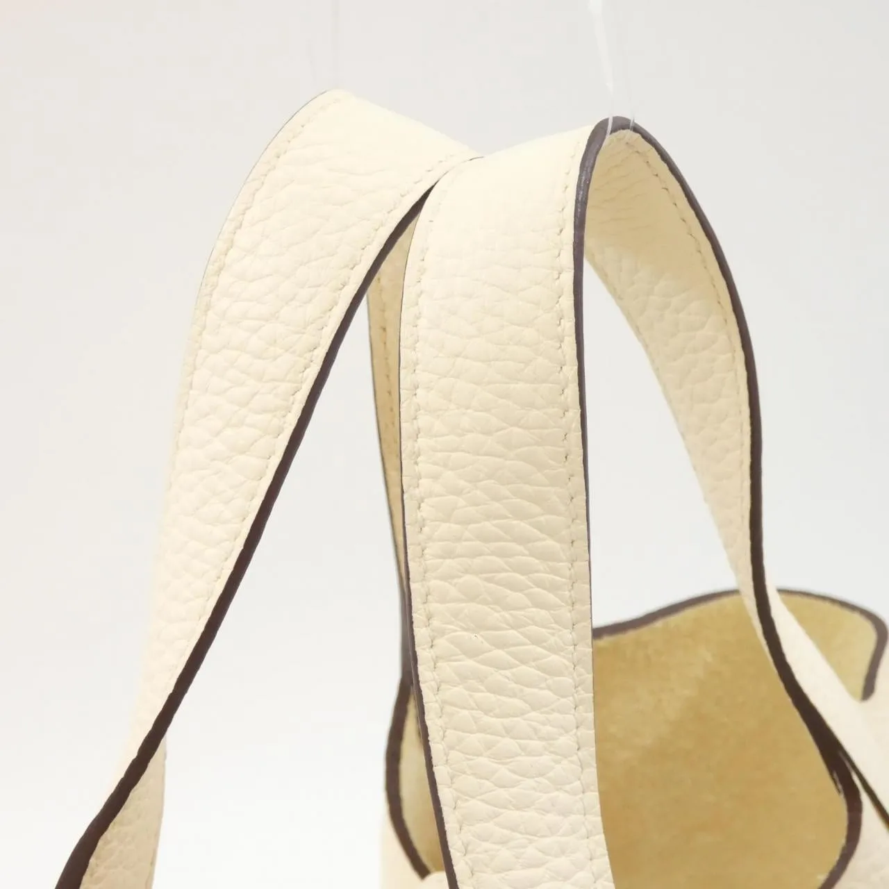 HERMES Picotin 056289CC Handbag Clemence Black Clemence Leather Rank A - Thumbnail 6