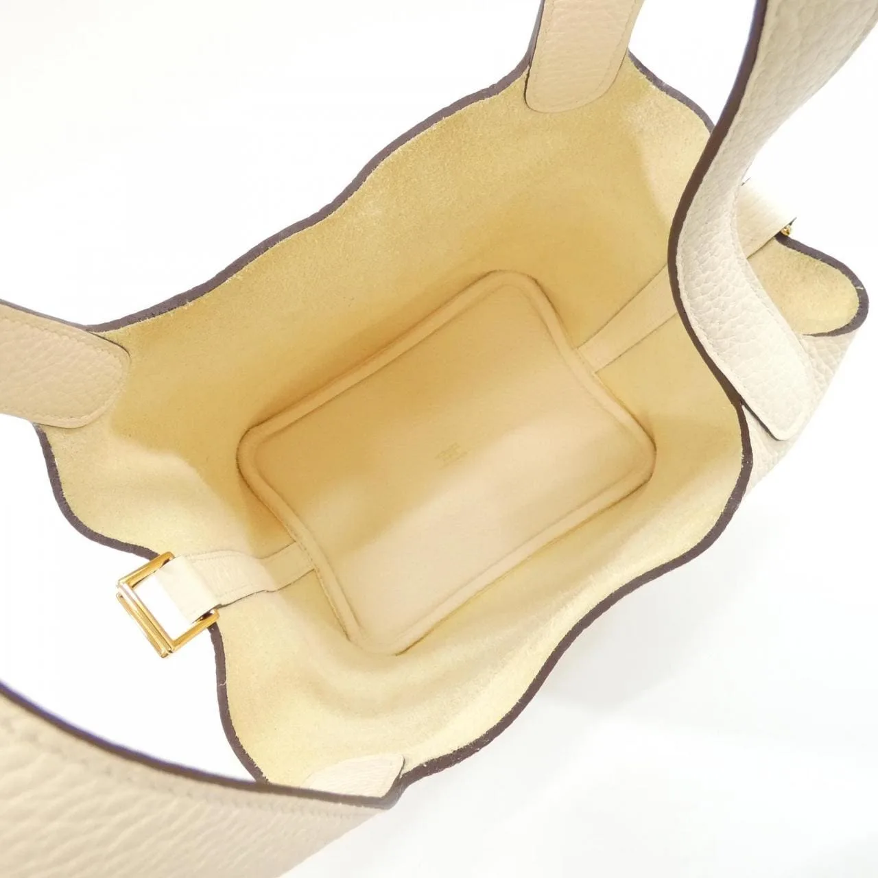 HERMES Picotin 056289CC Handbag Clemence Black Clemence Leather Rank A - Thumbnail 7