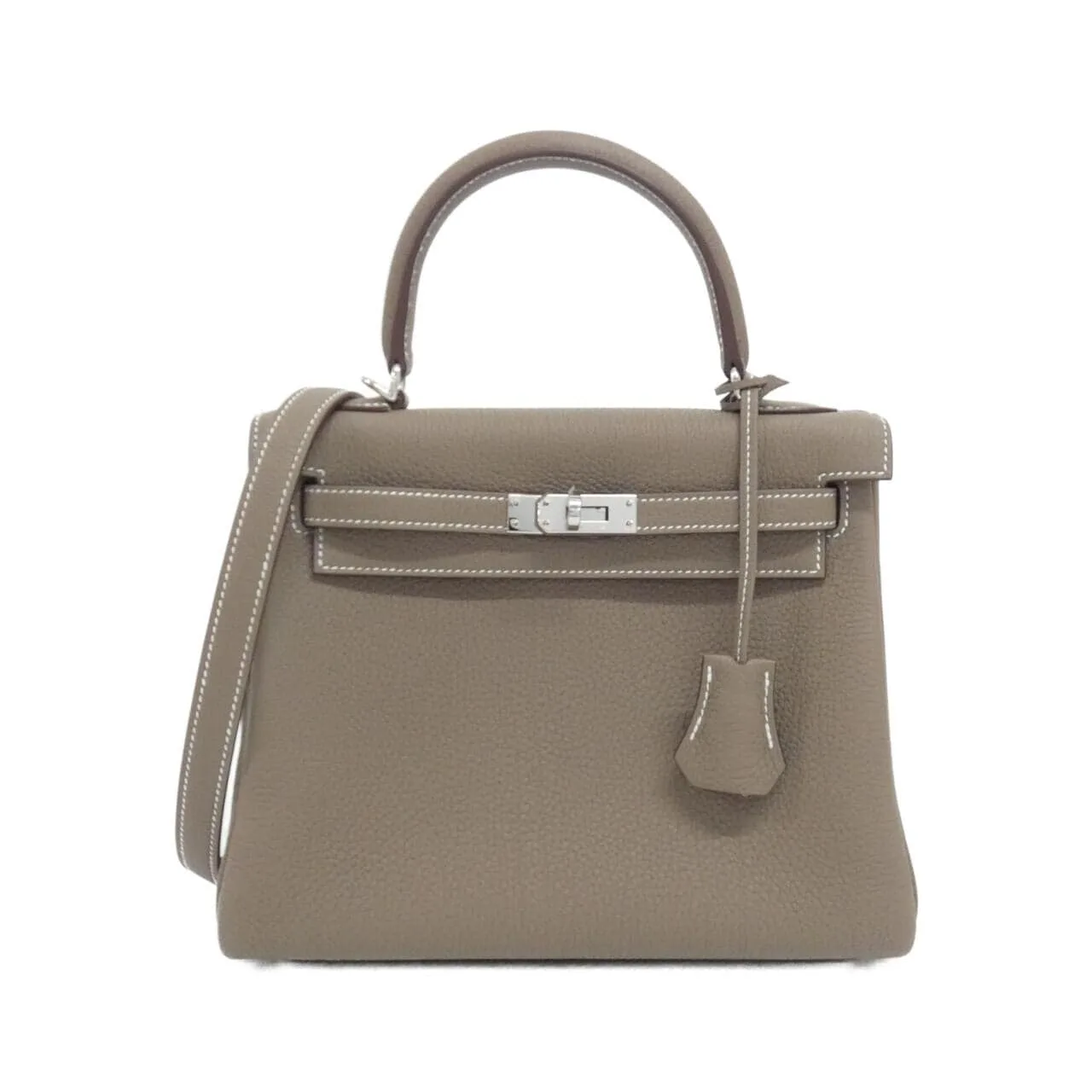 HERMES Kelly 044624CK Handbag Togo