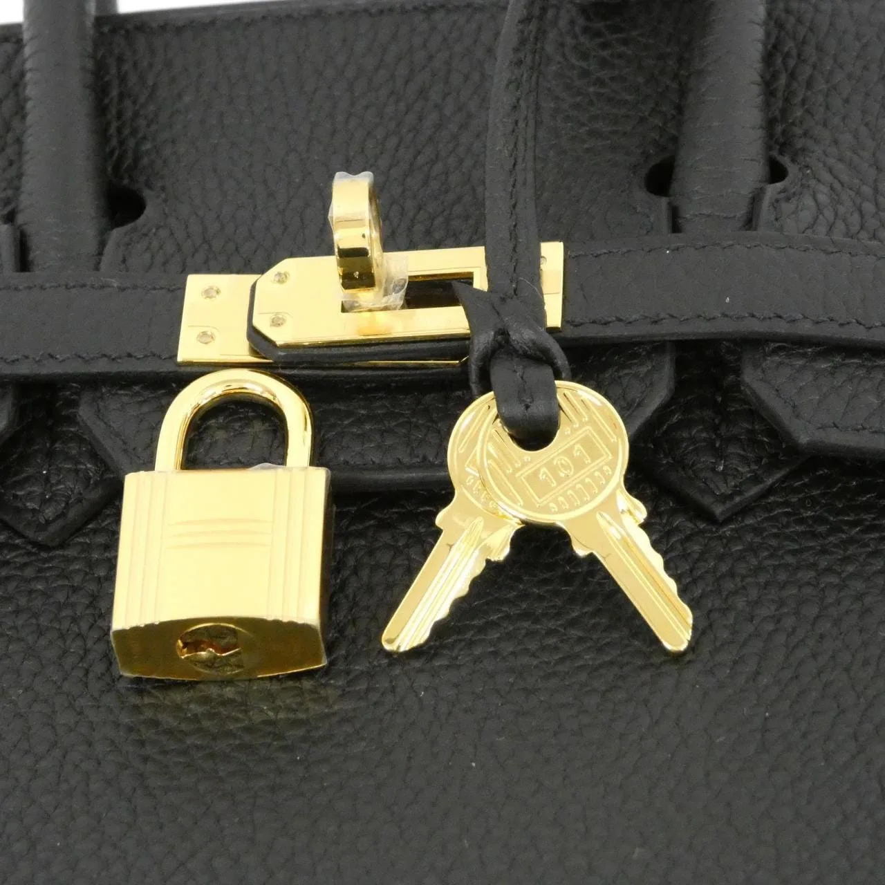 HERMES Birkin 041344CC Handbag Togo Black Togo Leather Unused - Thumbnail 4