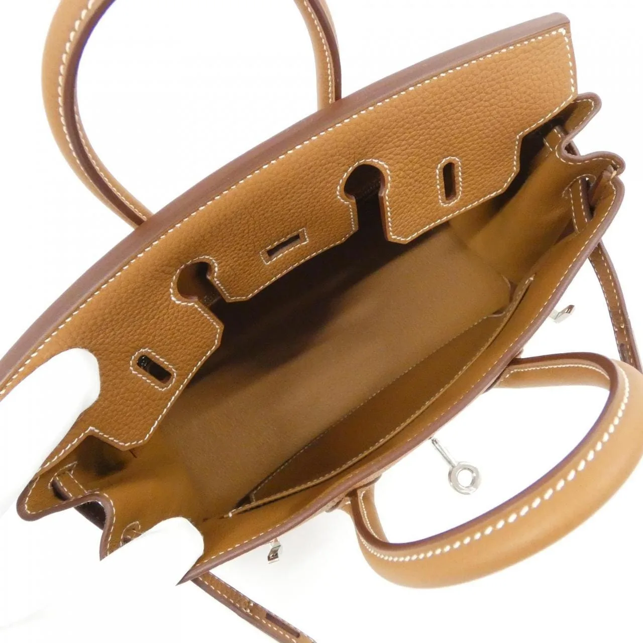 HERMES Birkin 041344CK Handbag Togo Gold Togo Leather Unused - Thumbnail 6