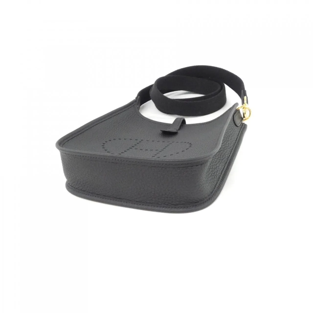 HERMES Evelyne 069426CC Shoulder Clemence Black Clemence Leather Unused - Thumbnail 3